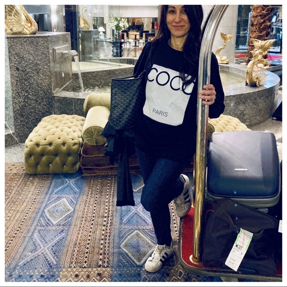 ✨LAST ONE ✨PARIS✨CoCo Black sweatshirt - Picture 2 of 3